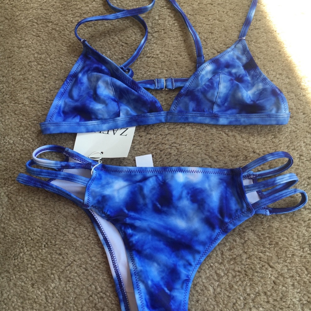 Zaful brand new, unworn tie dye bikini